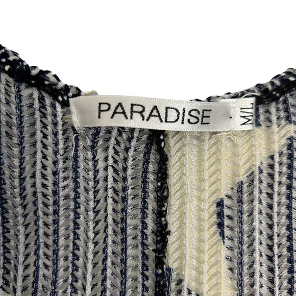 Paradise Blue & White Stars Slither Away Open Knit Swimsuit Beach Coverup, M/L - Picture 15 of 15